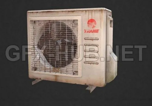 PBR Game 3D Model – Air Condition PBR