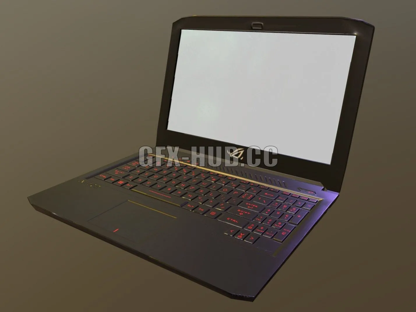 PBR Game 3D Model – Gaming Laptop