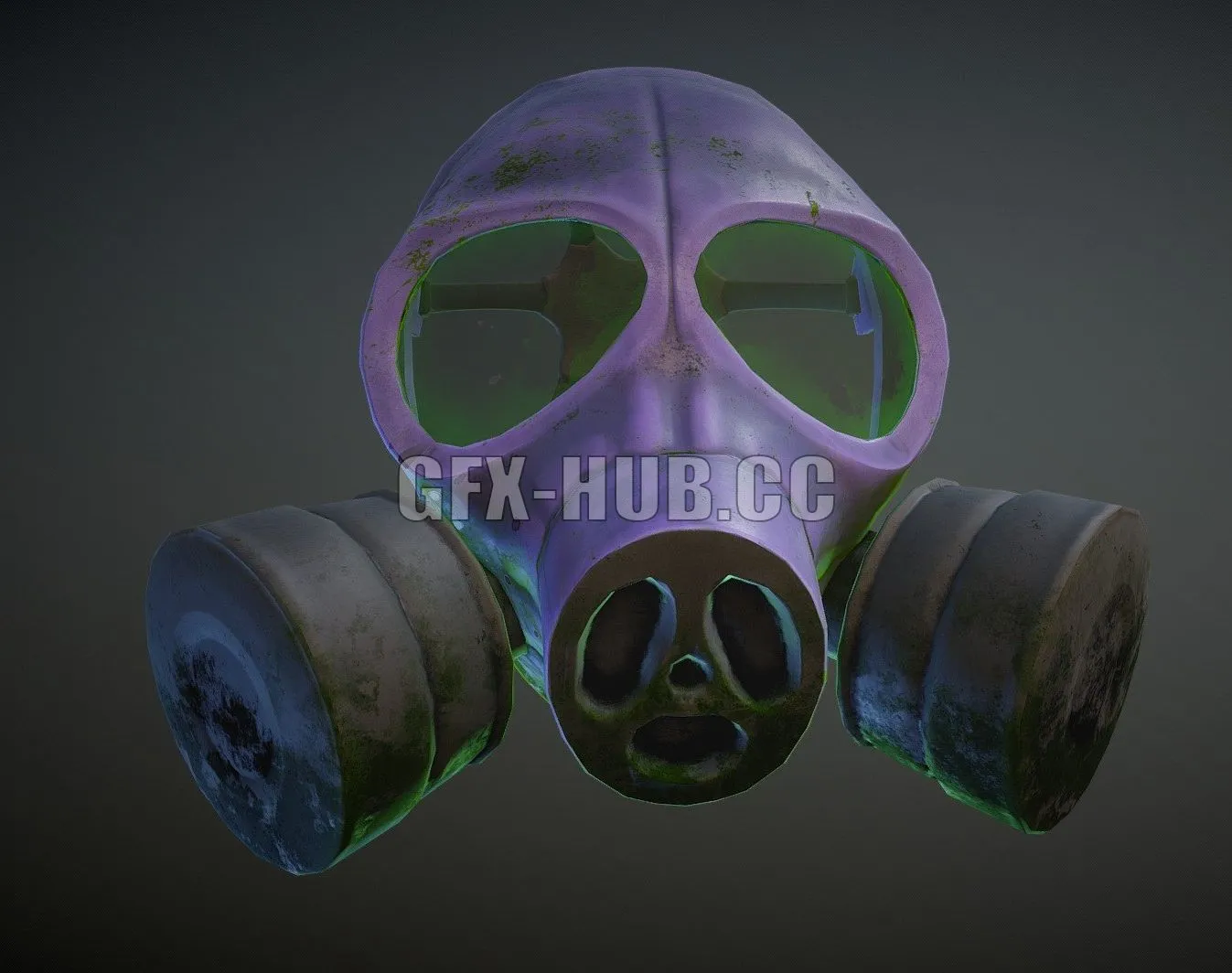 PBR Game 3D Model – GAS MASK LOW