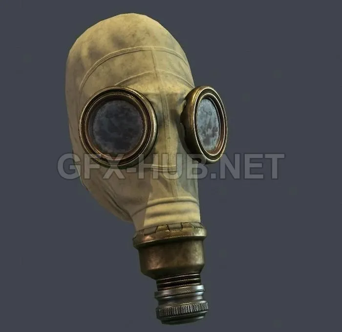 PBR Game 3D Model – Gasmask