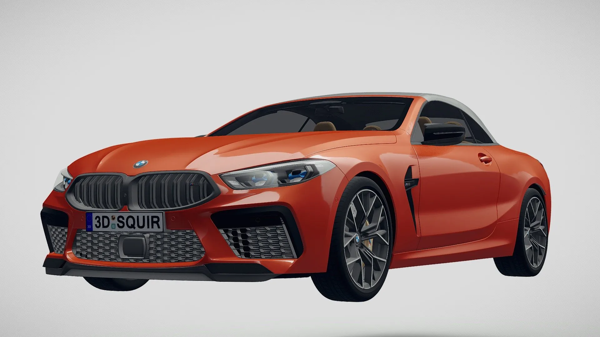 BMW 3D Car (FBX) – bmw m8 competition cabrio 2020 – 3D Model