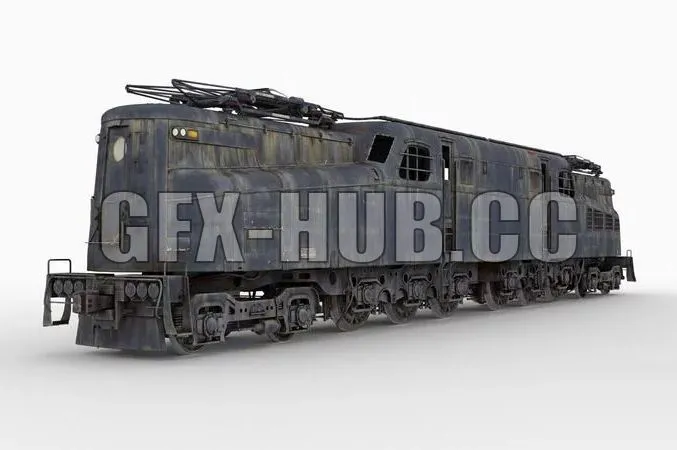 PBR Game 3D Model – GG-1 Locomotive Prototype