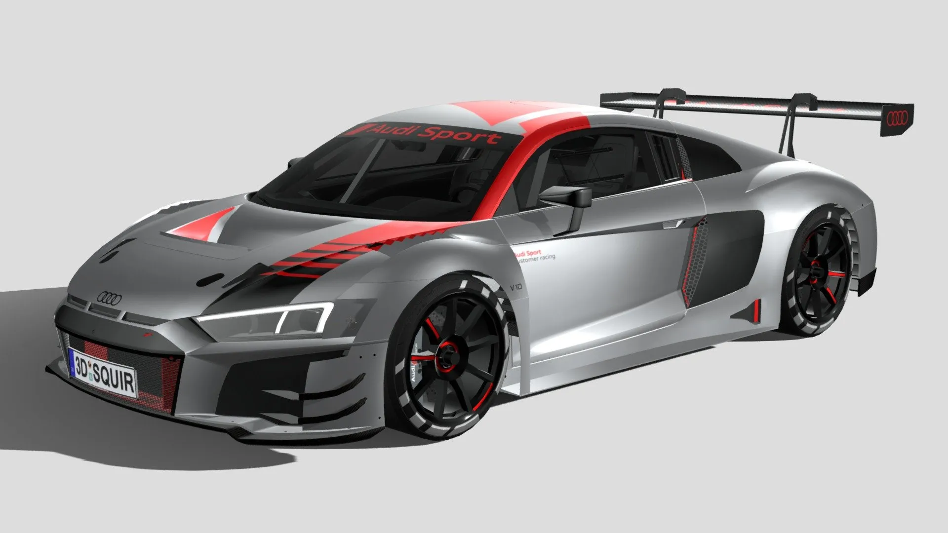 Audi 3D Car (FBX) – audi r8 lms gt3 2020 lowpoly – 3D Model