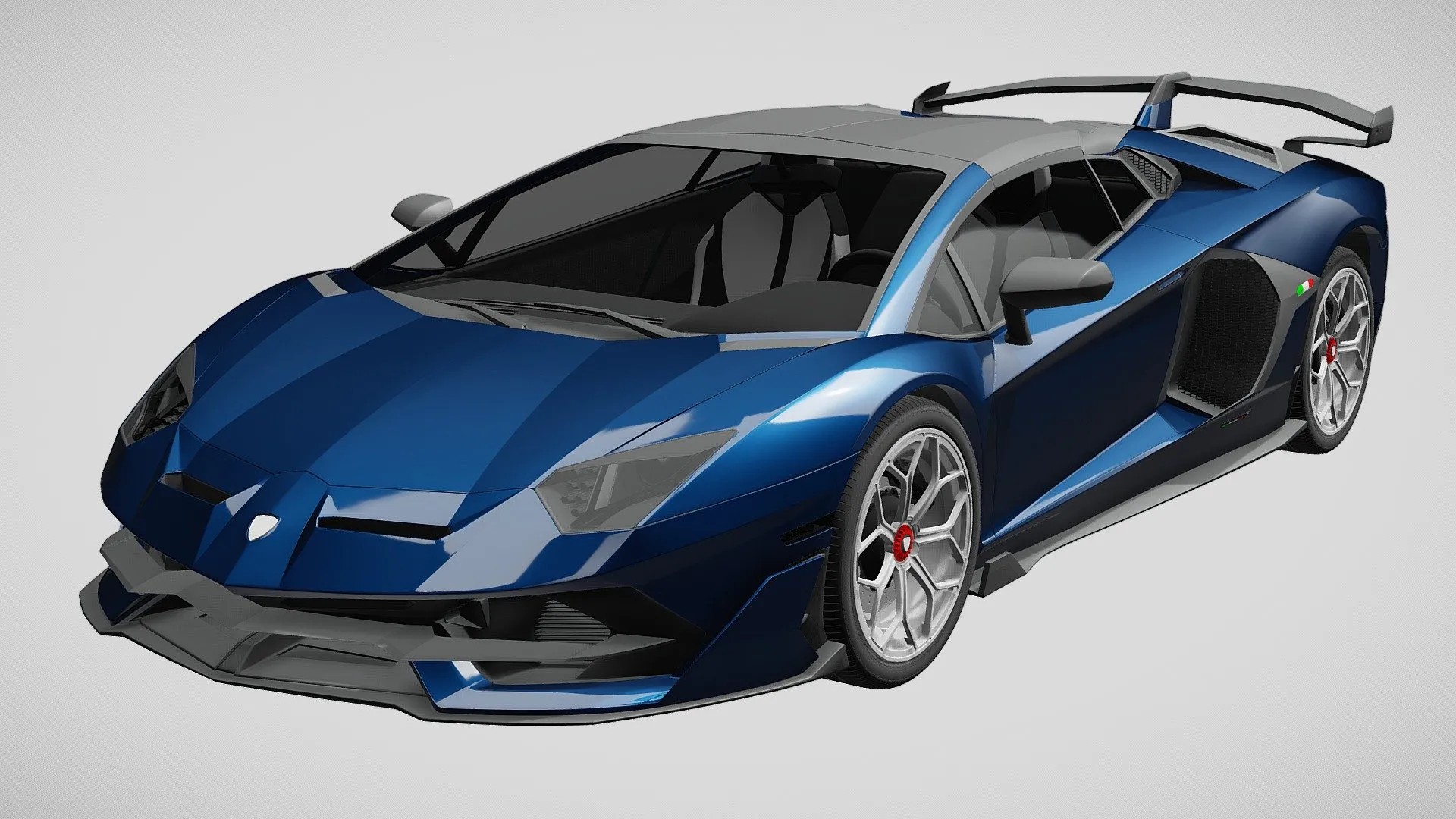 Lamborghini 3D Car (FBX) – lamborghini aventador roadster svj 2021 – 3D Model