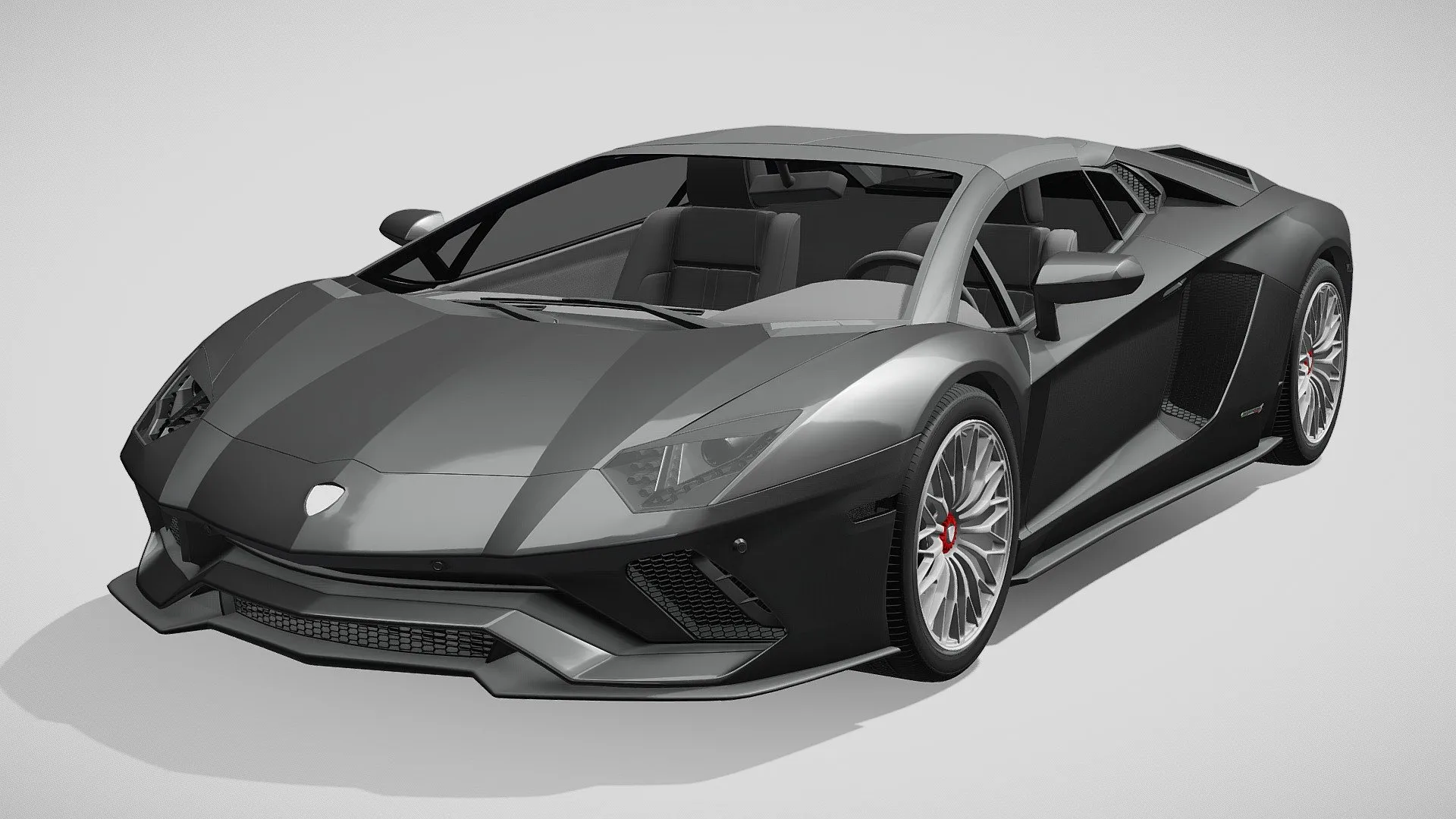 Lamborghini 3D Car (FBX) – lamborghini aventador s roadster 2018 – 3D Model