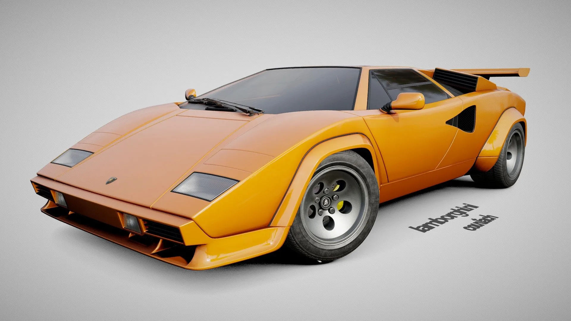 Lamborghini 3D Car (FBX) – lamborghini countach – 3D Model