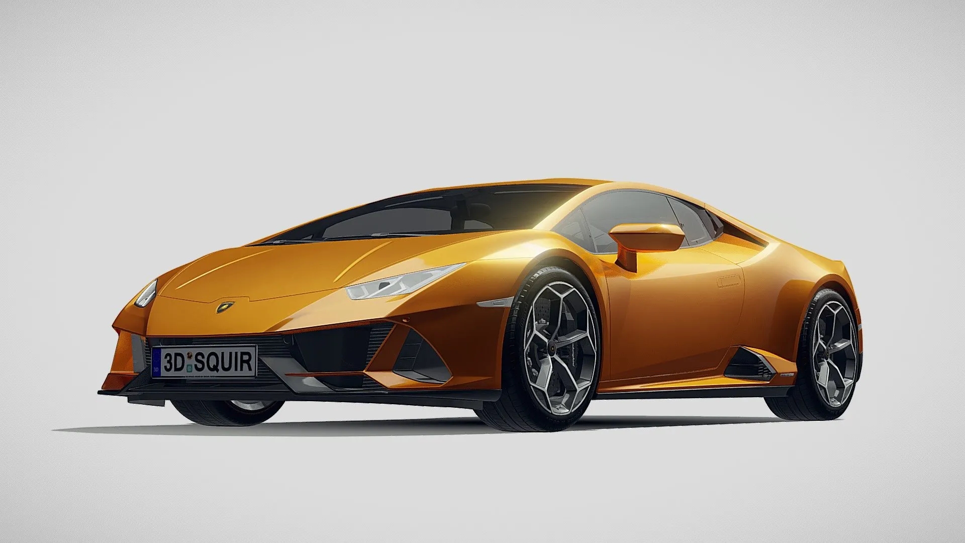 Lamborghini 3D Car (FBX) – lamborghini huracan evo 2019 – 3D Model