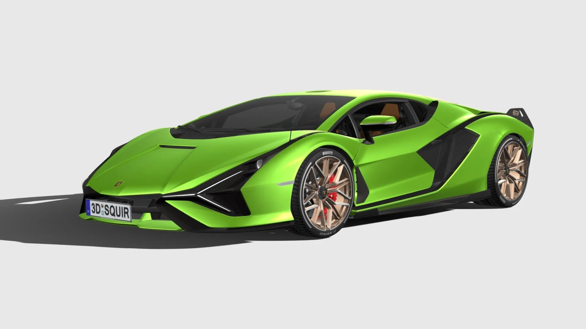 Lamborghini 3D Car (FBX) – lamborghini sian 2020 – 3D Model