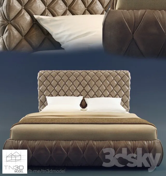 CLASSIC BED – 3D MODELS – 3dsmax – 001