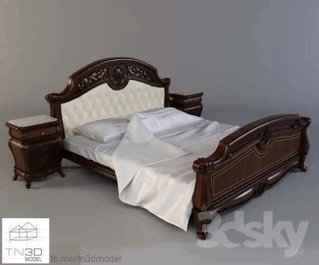 CLASSIC BED – 3D MODELS – 3dsmax – 003