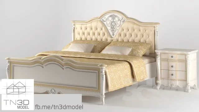 CLASSIC BED – 3D MODELS – 3dsmax – 012