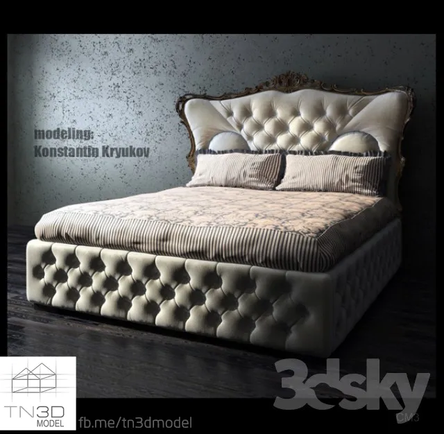 CLASSIC BED – 3D MODELS – 3dsmax – 014
