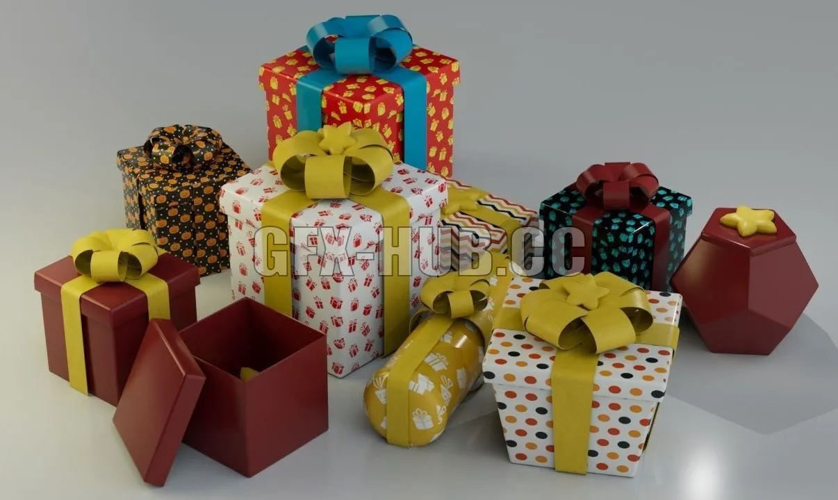 PBR Game 3D Model – Gift Box