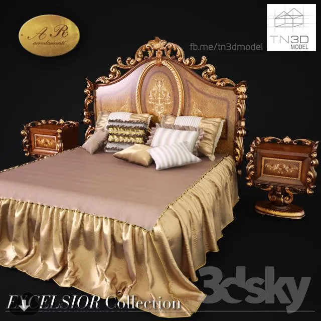CLASSIC BED – 3D MODELS – 3dsmax – 017