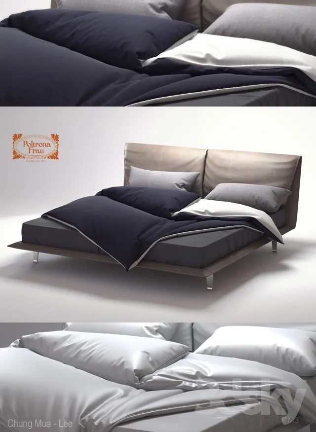 MODERN BED – 3D MODELS – 3dsmax – 012