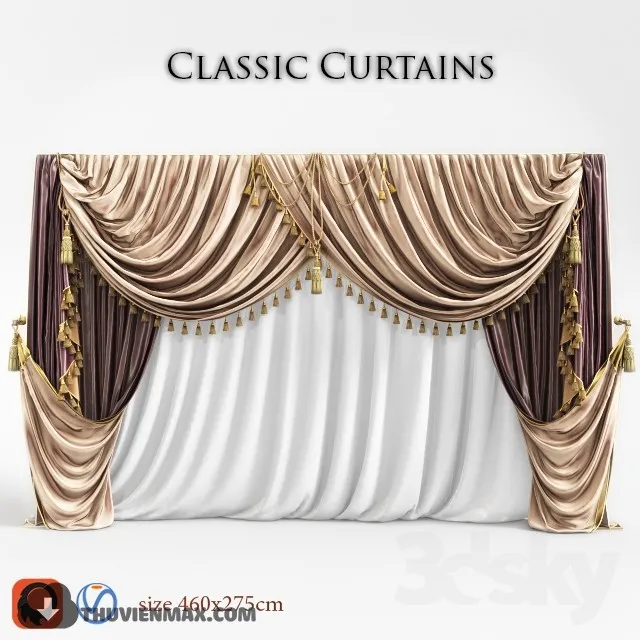 CURTAINS – WINDOW COVERS – 3D MODELS – 017