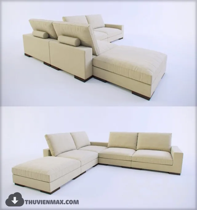 MODERN SOFA L TYPE – 3DMODELS – 001