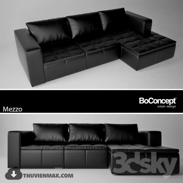MODERN SOFA L TYPE – 3DMODELS – 020
