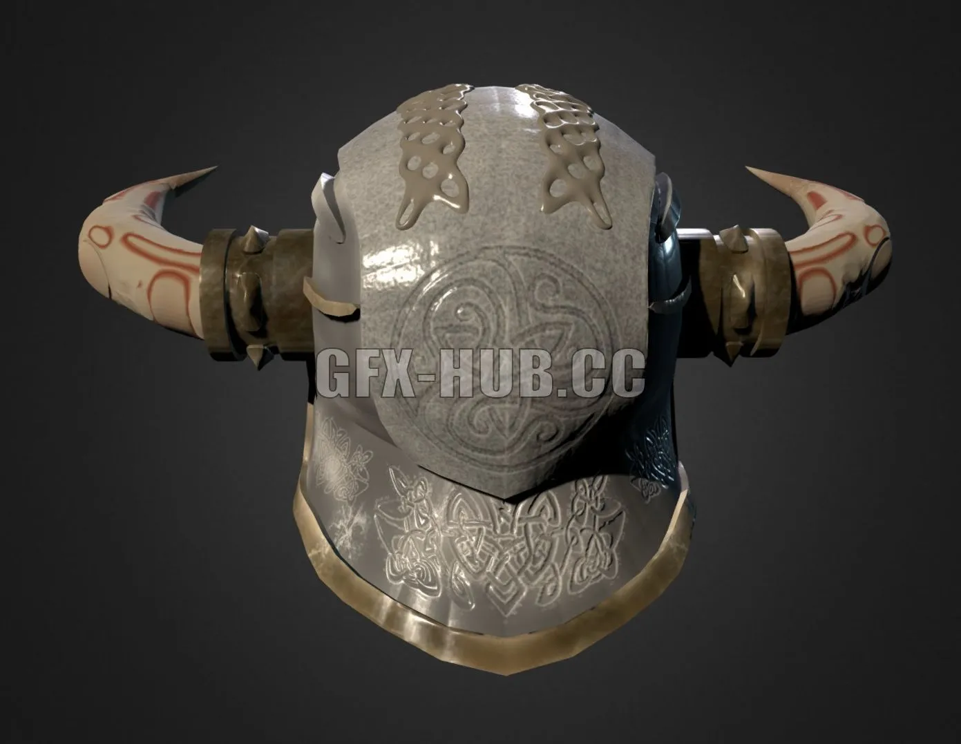 PBR Game 3D Model – Gladiator Helm TurluGuvech