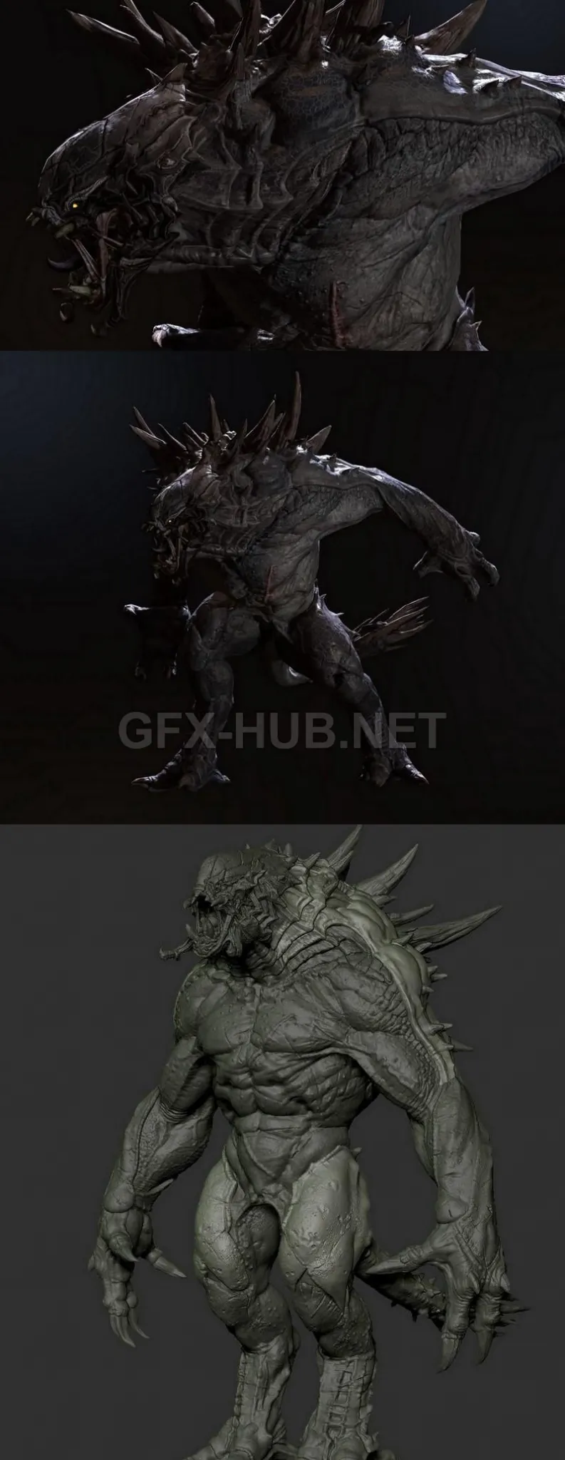 PBR Game 3D Model – Goliath