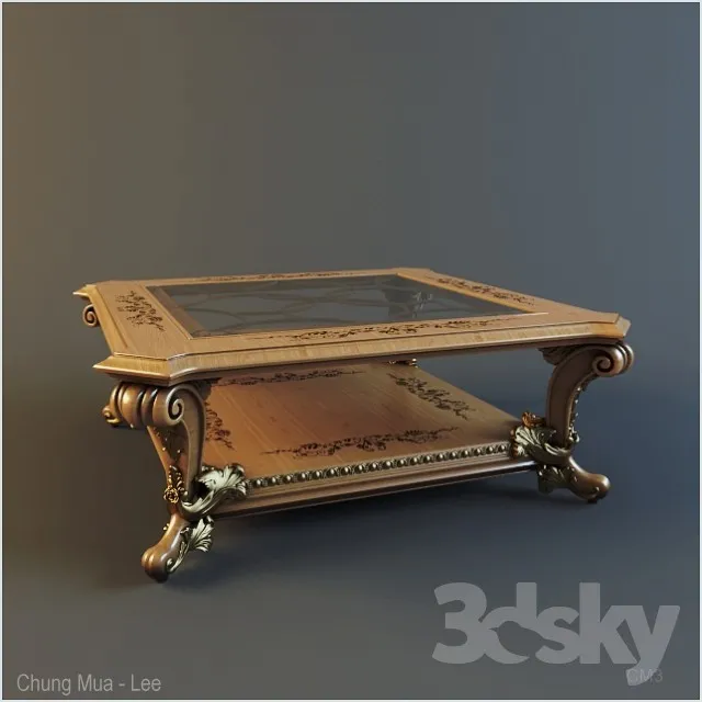 CLASSIC COFFEE TABLE – 3DMODEL – 04