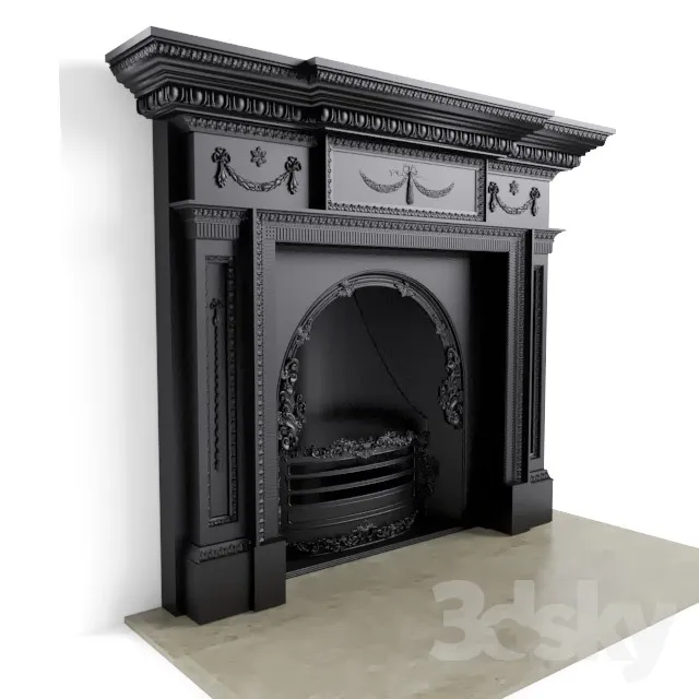 CLASSIC FIRE PLACE – 3D MODELS – 02