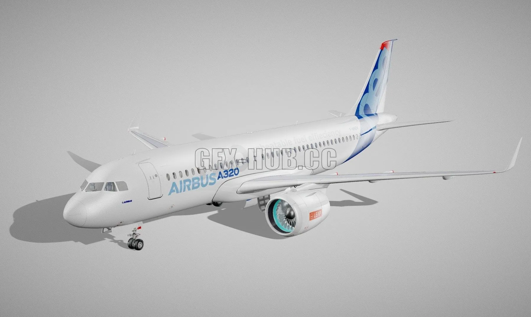 PBR Game 3D Model – Airbus A320 NEO