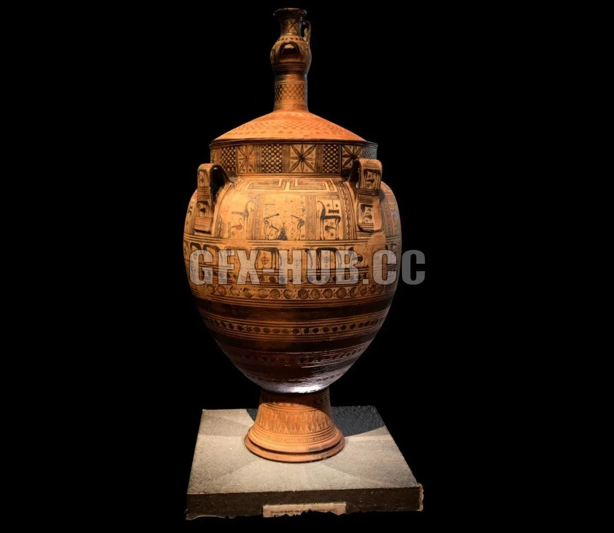 PBR Game 3D Model – Greek Vase