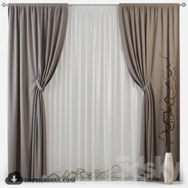 CURTAINS – WINDOW COVERS – 3D MODELS – 024