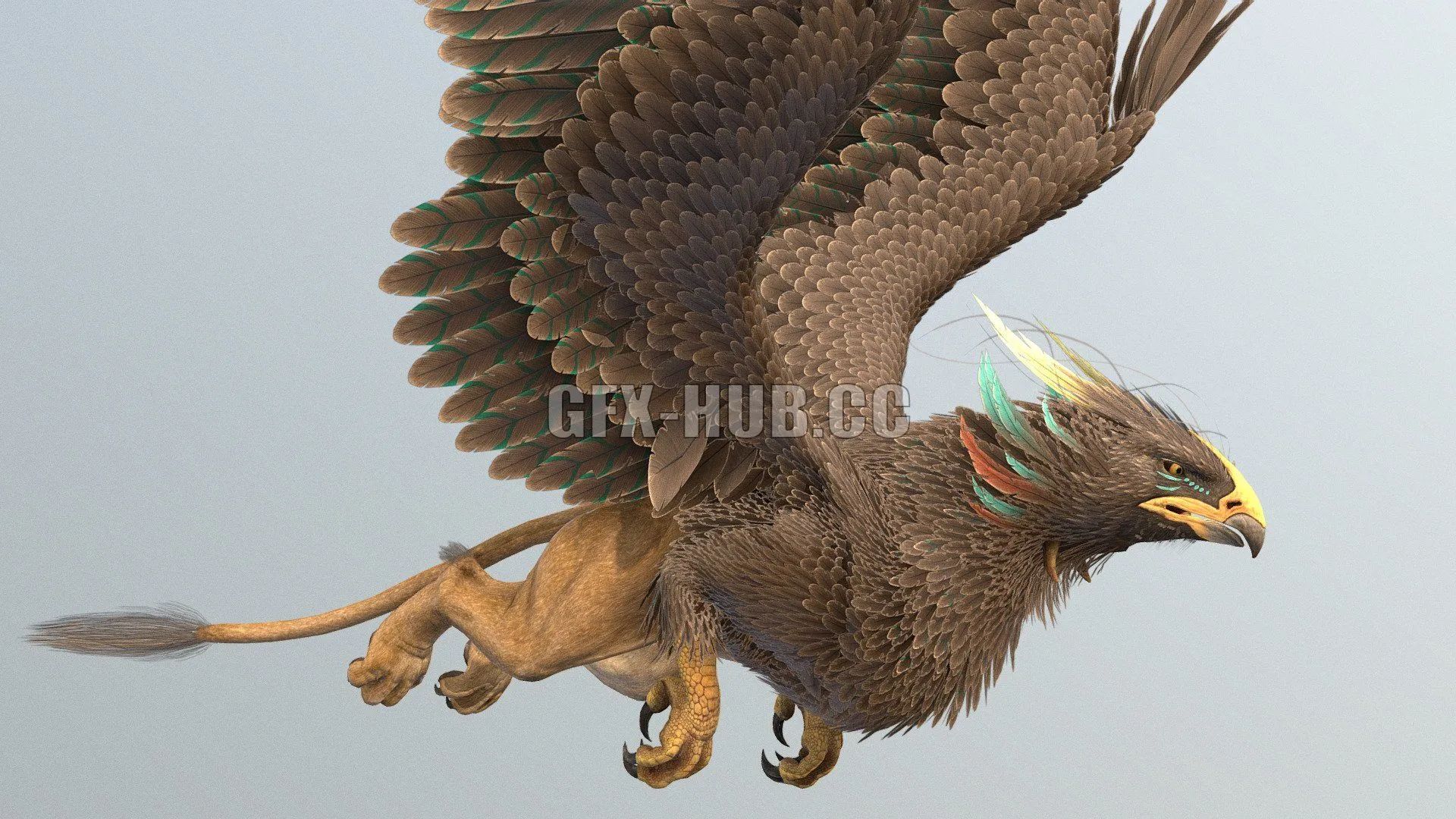 PBR Game 3D Model – Griffin