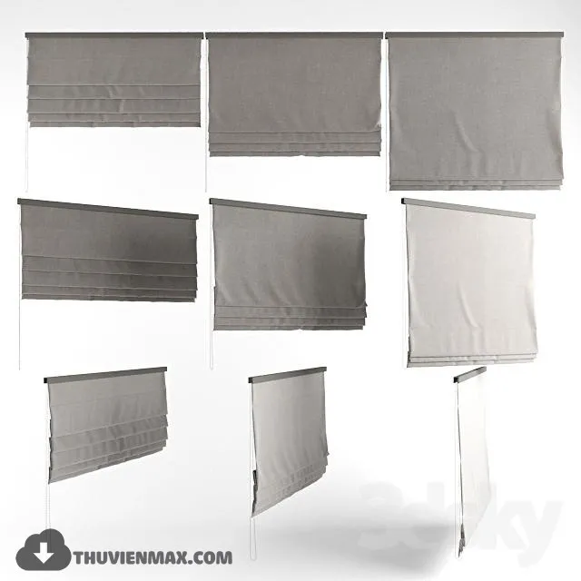 CURTAINS – WINDOW COVERS – 3D MODELS – 032