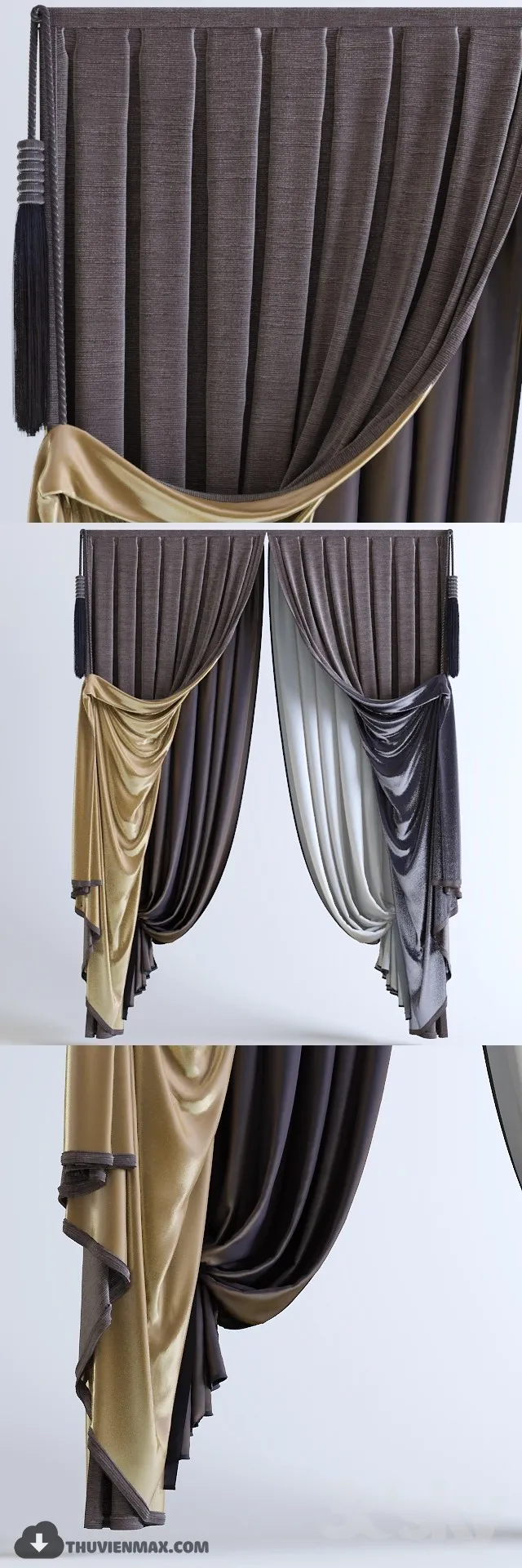 CURTAINS – WINDOW COVERS – 3D MODELS – 035