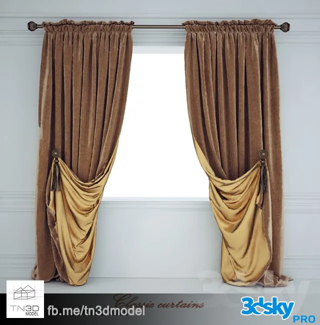 CURTAINS – WINDOW COVERS – 3D MODELS – 039