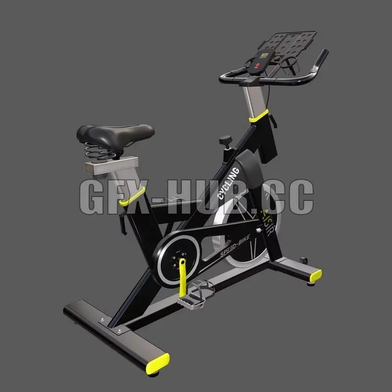 PBR Game 3D Model – Gym cycle