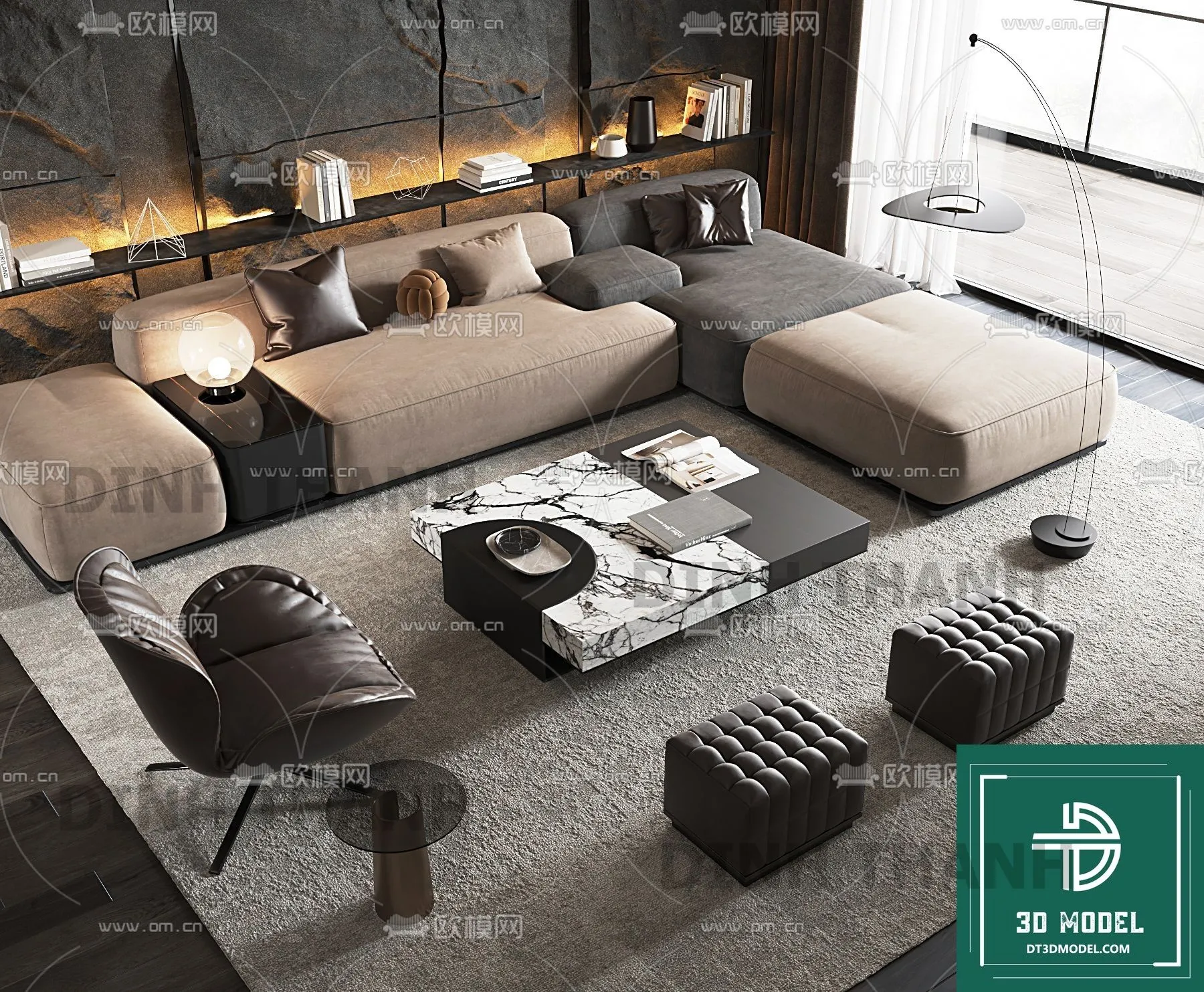 MINOTTI SOFA – 3D MODELS – 053