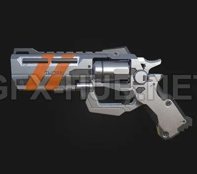 PBR Game 3D Model – Handgun 2971