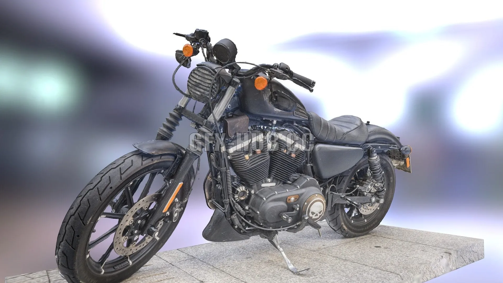 PBR Game 3D Model – Harley Davidson IRON 883