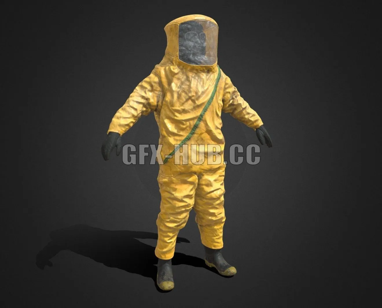 PBR Game 3D Model – HAZMAT NBC Suit