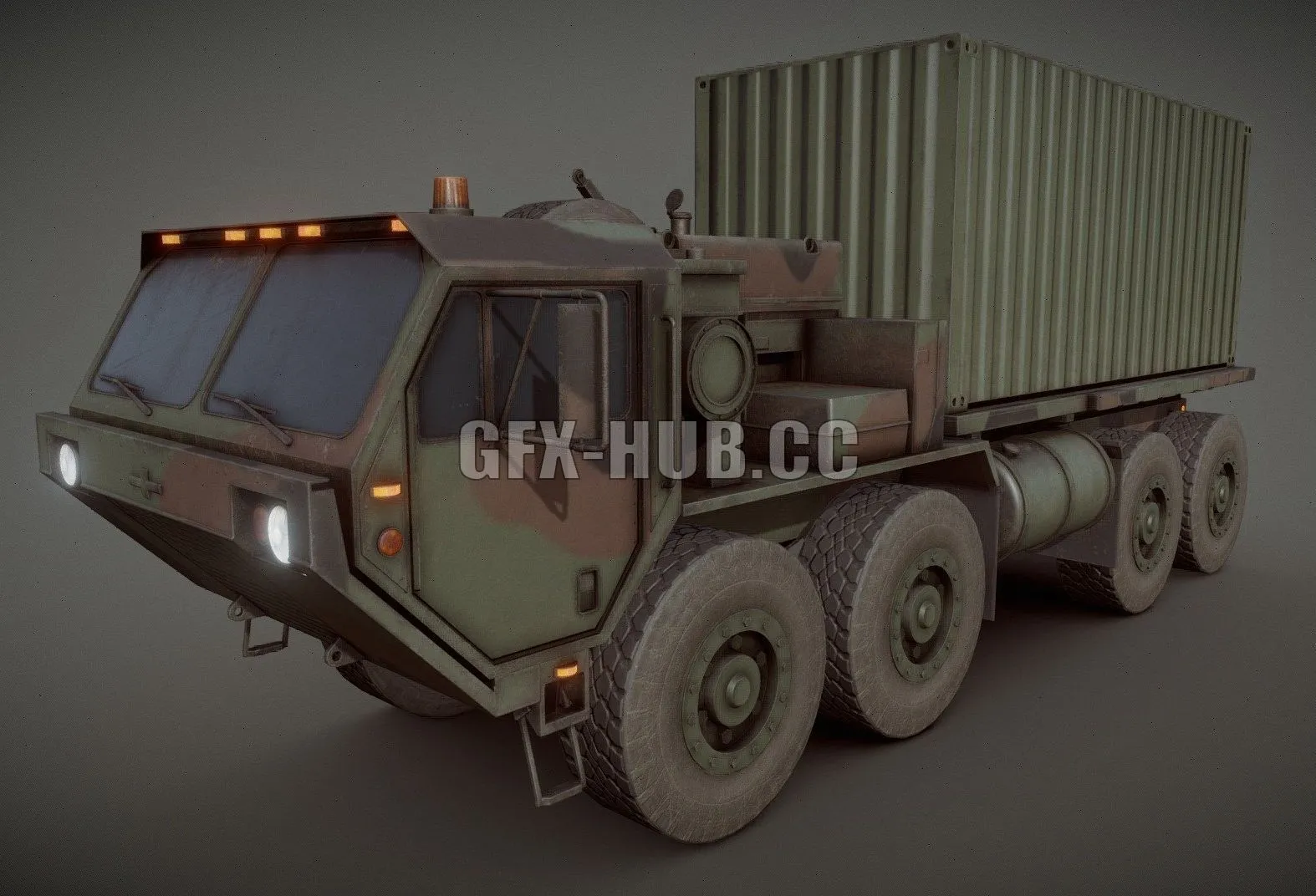 PBR Game 3D Model – Heavy Expanded Mobility Tactical Truck