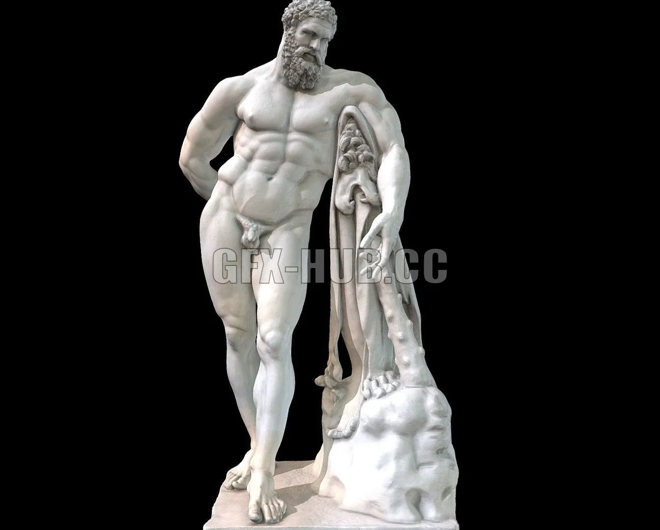 PBR Game 3D Model – Hercules Farnese