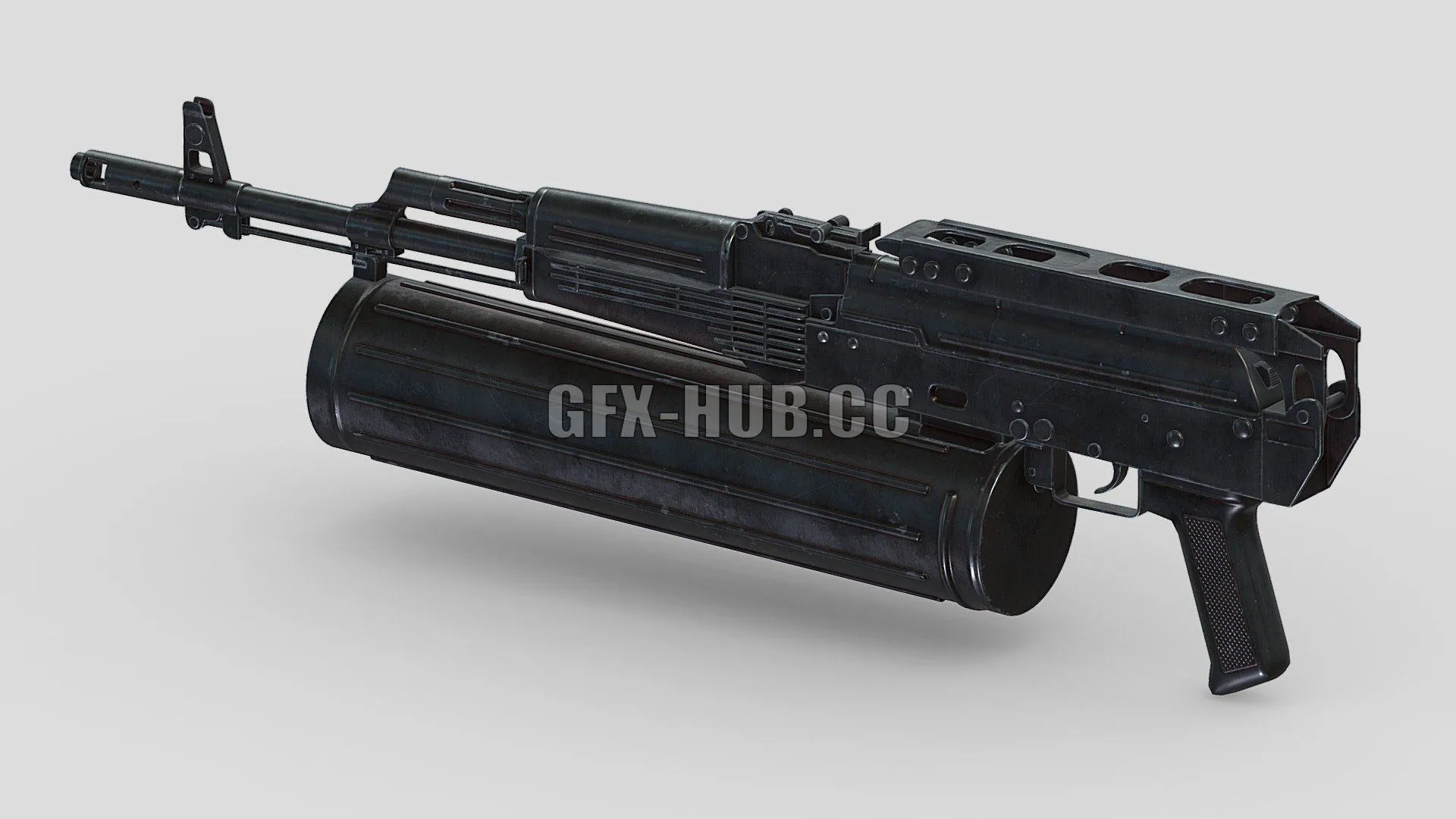 PBR Game 3D Model – AK-74 PP-19 Bizon Low Poly PBR Realistic