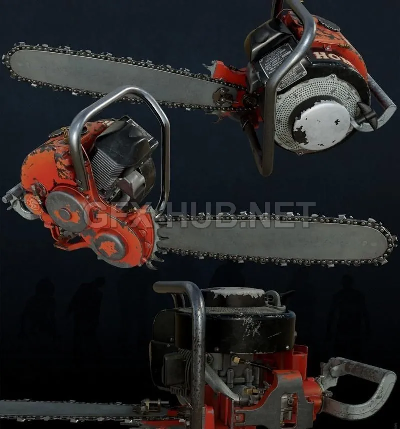 PBR Game 3D Model – HOMELITE 26 LCS Chainsaw
