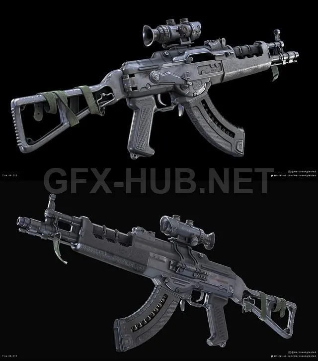 PBR Game 3D Model – AK-ULTRA