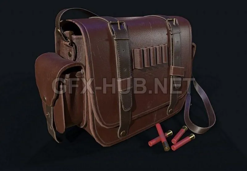 PBR Game 3D Model – Hunting bag PBR