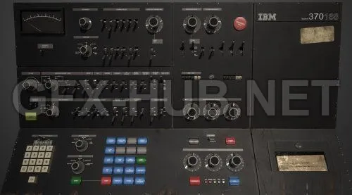 PBR Game 3D Model – IBM 370 Control Panel