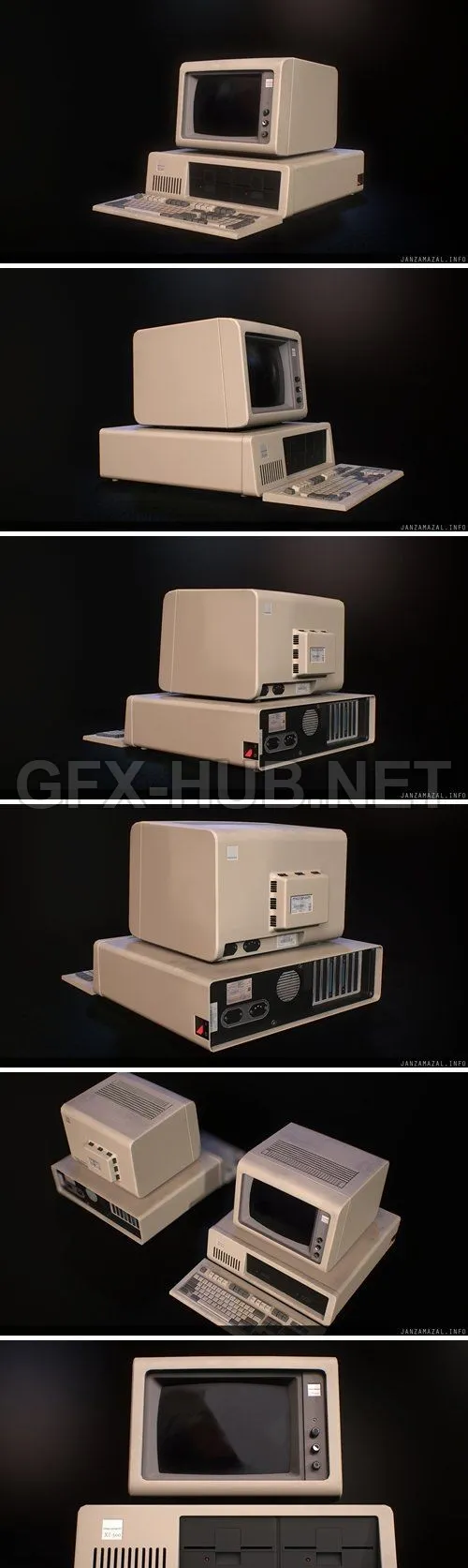 PBR Game 3D Model – IBM PC XT 5150