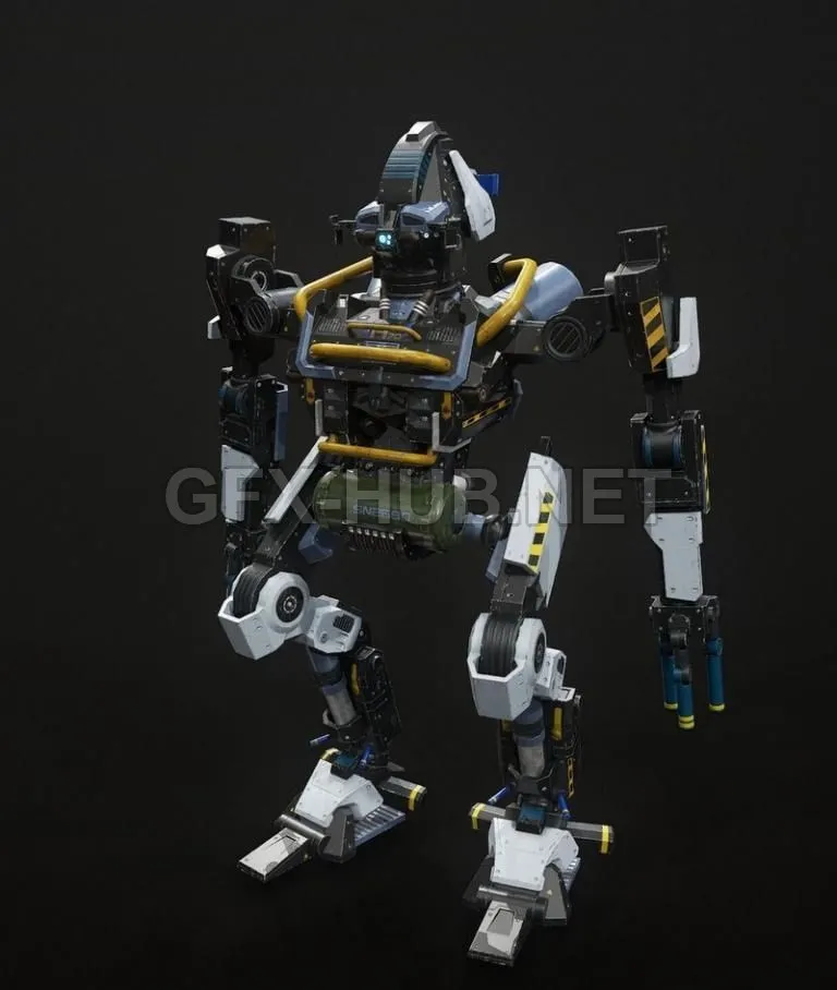 PBR Game 3D Model – Industrial Robot PBR