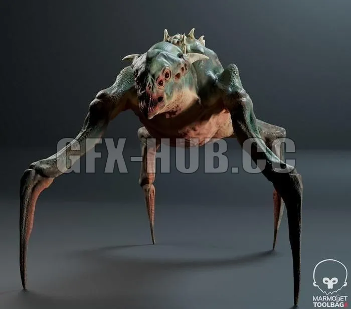 PBR Game 3D Model – Infernal Creature