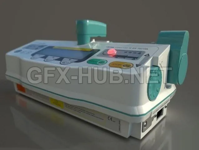 PBR Game 3D Model – Infusion Syringe Pumps