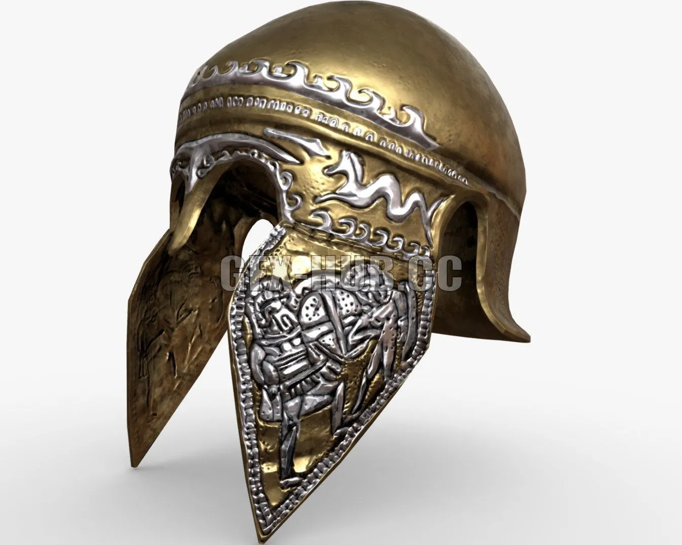 PBR Game 3D Model – Italian Chalkidian helmet